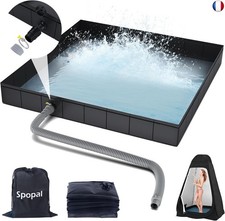 Spopal Pliable Base de Douche,[Pliable-104x104x13cm] Bac de Douche