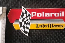 Ancien Autocollant Automobile Huile Polaroil 