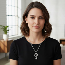 Collier Croix Huguenote Argent