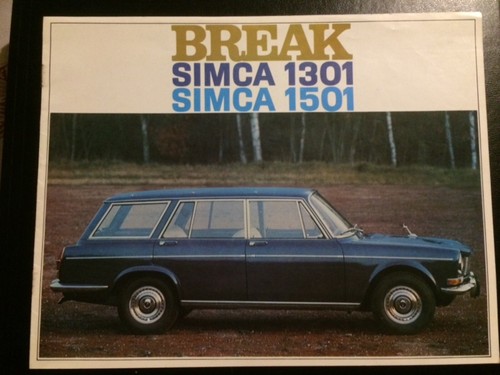 Dépliant prospectus simca