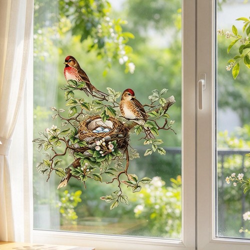 Sticker mural nid oiseau - sticker,