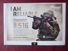 6/2014 PUB SIG SAUER SIG516 ASSAULT RIFLE FUSIL D'ASSAULT ORIGINAL AD
