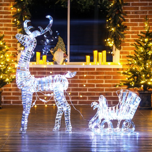 Outsunny renne traîneau - outsunny, et