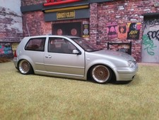 VW golf 4 IV GTi 1/18 Norev tuning modified umbau conversion jantes alu + boîte