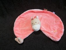 doudou plat âne cheval saumon