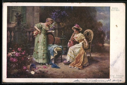 Carte postale artiste - carte, hans