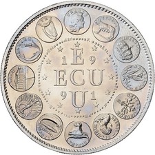France, Médaille, Ecu Europa, Marianne, 1991, Cupro-nickel, FDC, Rodier
