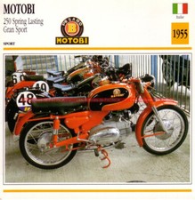 MOTOBI 250 Spring Lasting Gran Sport 1955 : Fiche Moto #001330