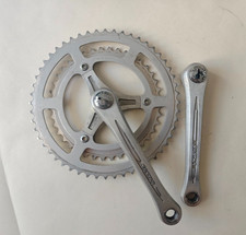 Pédalier, crankset vélo vintage, SILSTAR, SR, APEX-3 double plateaux 40-52 JAPAN