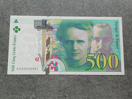 Billet neuf 500 - billet, pierre