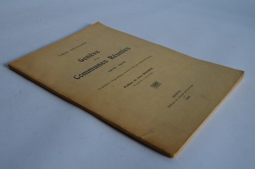 Livre genève les - et, communes
