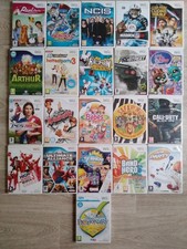 nintendo wii lot 21 jeux star wars the clone wars call of duty need for speed