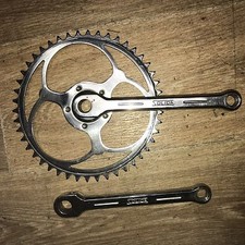Pedalier Clavette Solida Pista 165 Cranksets 46 Dents Bike Rare Fixie 60s France