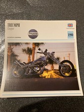 CARTE FICHE MOTO collection ATLAS TRIUMPH CHOPPER 