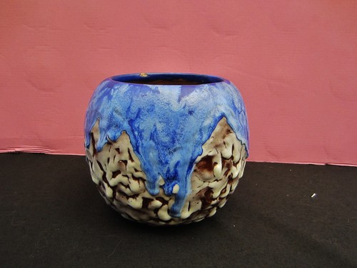 Ancien vase boule - ancien, signé