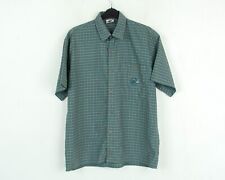 Chemise Décontractée Pour Hommes MAMMUT À Carreaux Bleue À Manches Courtes