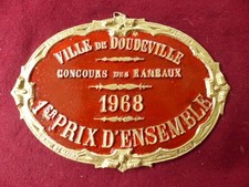 PLAQUE DE CONCOURS AGRICOLE