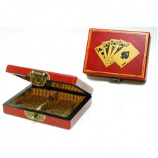 Coffre Chine - Avec 2 Jeux De Cartes De Poker