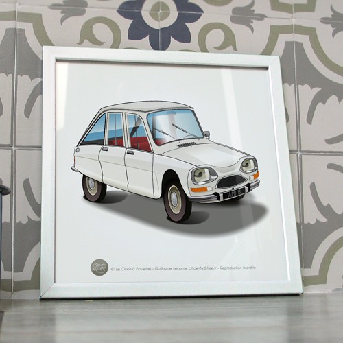 Poster citroën ami berline - poster,