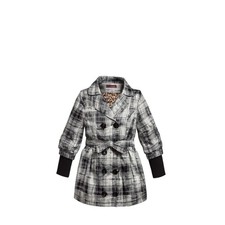 NEUF Manteau FILLE gris à