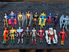 Lot 17 figurines Justice League Unlimited JLU Superman Flash Luthor Atom