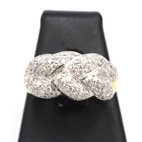 Bague largeur avec pavé - largeur,