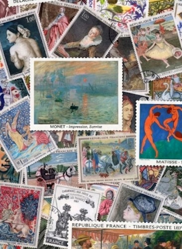 Lot timbres tableaux - lot, 50