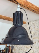 Lampe atelier suspension industrielle plafonnier métal tole vintage design