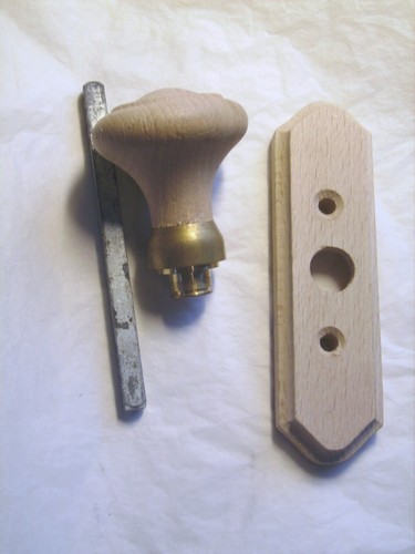 Bouton porte bois massif - bouton, de