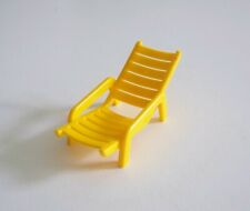 PLAYMOBIL (V124) CAMPING - Chaise Longue Jaune Piscine 4140 Camping Car 3258  