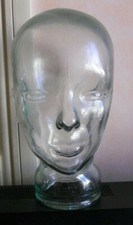 ANCIENNE MAROTTE EN VERRE TETE A CHAPEAU ANNEE 70