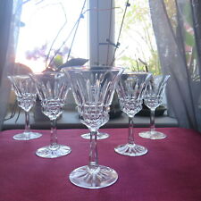 6 verres a eau en cristal Villeroy et Boch modèle royal signé H 16,5 cm
