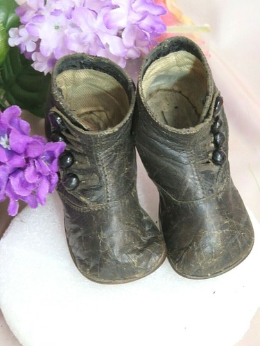 Antique high top boots shoes - antique,