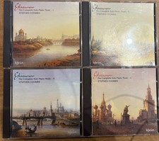 STEPHEN COOMBS / GLAZUNOV the complete solo  piano music 1-4 HYPERION    4 CDs