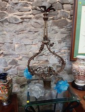 Lustre Bronze Panier Louis XVI