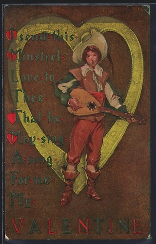 Carte postale gaufrée