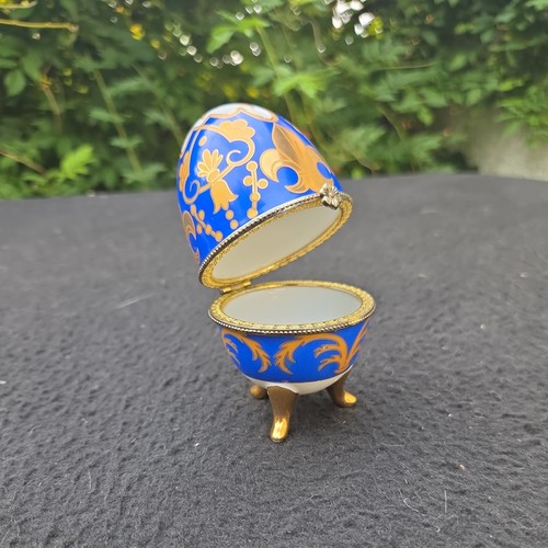Oeuf porcelaine pilulier - porcelaine,