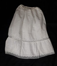 Ancien JUPON coton blanc