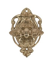 Porte-Manteau En Laiton Brillant Style Impérial Avec Cônes Serviettes Peignoir