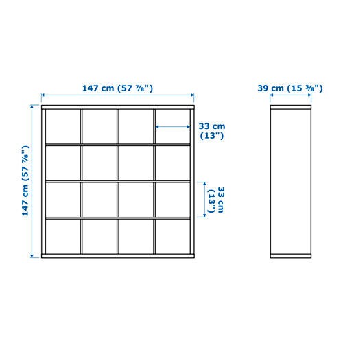 étagère ikea kallax brun - ikea,