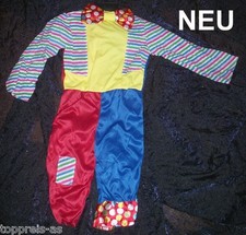 Costume Arlequin Clown 104 110 Carnaval Déguisement pour de Neuf