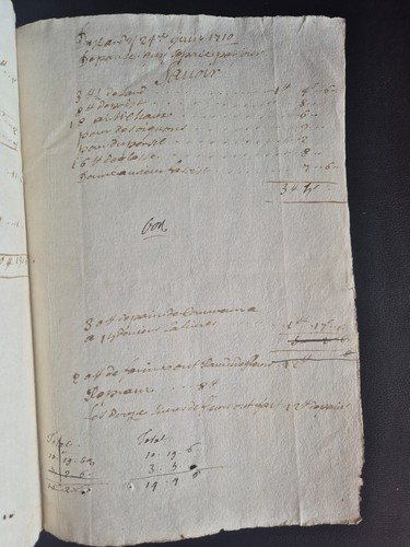 Document manuscrit 1710 - manuscrit,