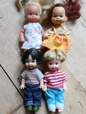 Lot/4 Mini-Poupées/Little Family & Happy Family/Mattel Inc. 1976 & 1994