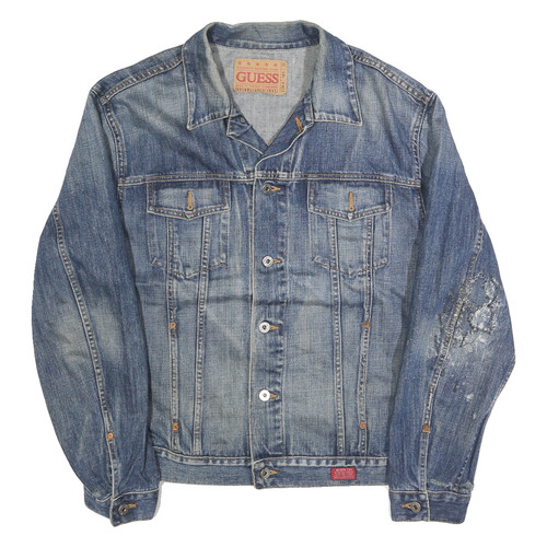 Guess hommes bleu jean veste - guess,