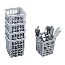 Panier Porte-Couverts Bleu Ou Gris Carré pour Lave-Vaisselle - Couverts Panier