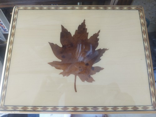 Boîte cigares marqueterie - boîte, à