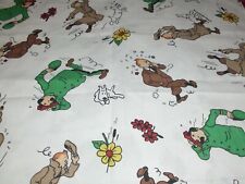 coupon tissu  " Tintin "   54    X    110  cm  (   HERGE MOULINSART 1995 )