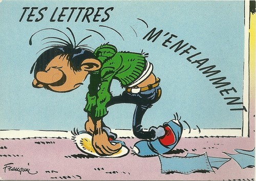 Rare carte postale gaston - rare,