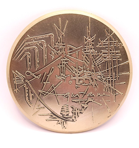 Médaille argent massif 310g