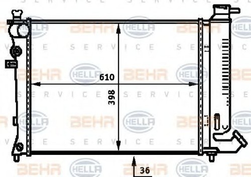 Hella 8mk376717 491 radiateur - hella, 8mk376717-491